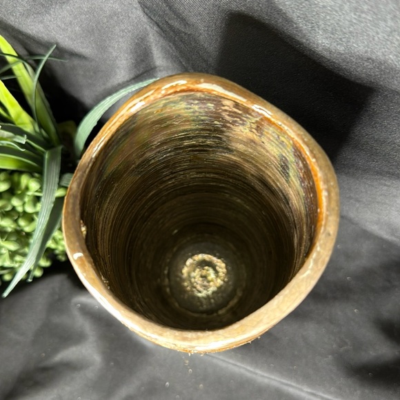 Stamped ROYCROFT RENAISSANCE Raku pottery vase - Picture 7 of 13